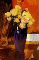 Joaquin Sorolla y Bastida - White Roses from the House Garden